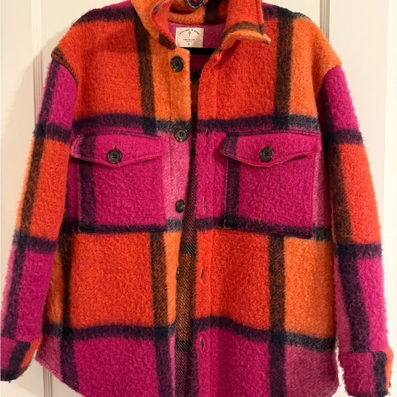 Electric & Rose Jackets & Blazers - Electric & Rose Colorful Plaid Jacket